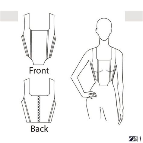 Quick View. . Corset top sewing pattern